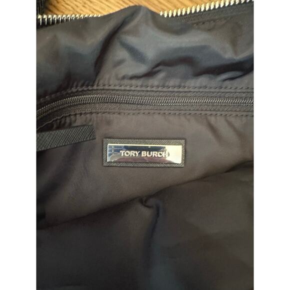 NWT Tory Burch $(328) Nylon Virginia Tote Bag Black - Picture 4 of 11